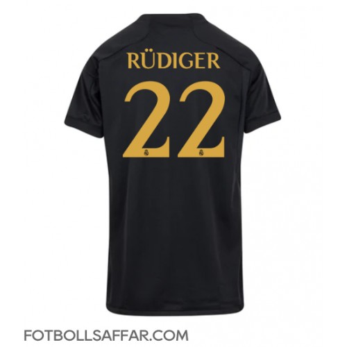 Real Madrid Antonio Rudiger #22 Tredjeställ Dam 2023-24 Kortärmad